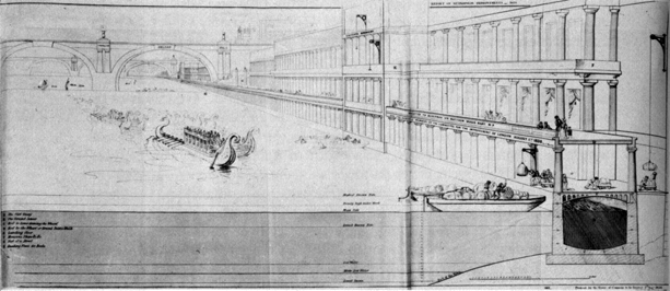Plan for the Thames Embankment 1838