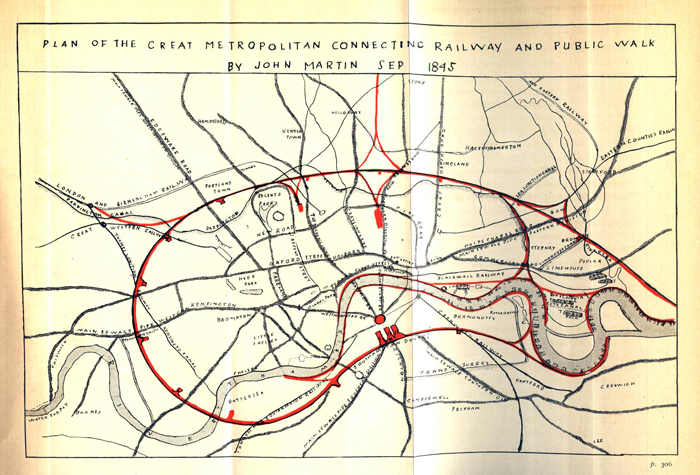 Plan of the London Connecting Railway 1845