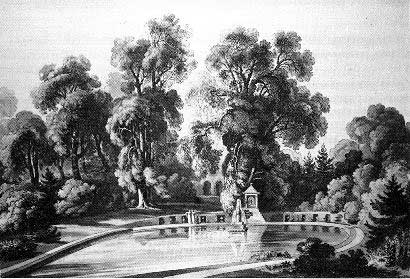 View of the Temple, Fountain and Cave