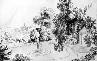 Sezincot House: A View of the Temple
